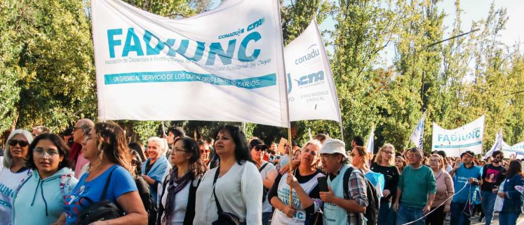El jueves habrá paro de docentes universitarios en Mendoza