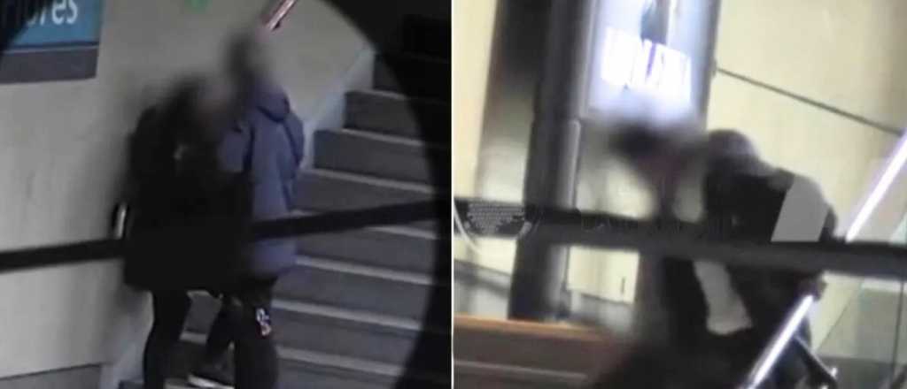 Video: brutal golpiza de un joven a su novia en una parada de transporte