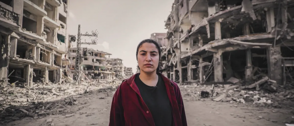Video: una periodista muestra cómo quedó una región de Gaza