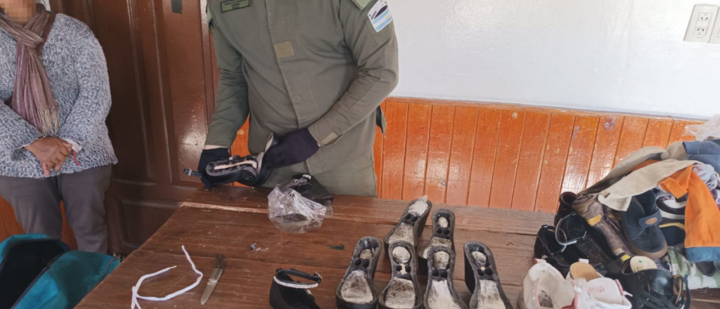 Traficaban 4 kilos de cocaína en la suela de las zapatillas