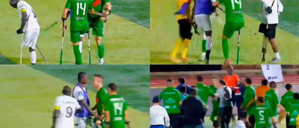 Video: la Copa Africana de Amputados acabó en batalla campal a muletazos