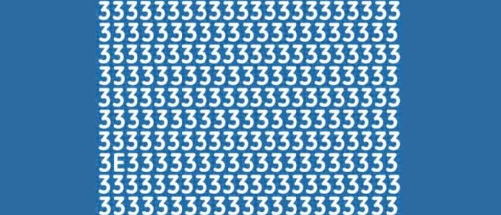 Sopa de letras: ¿podés encontrar la letra "e" en menos de 5 segundos?