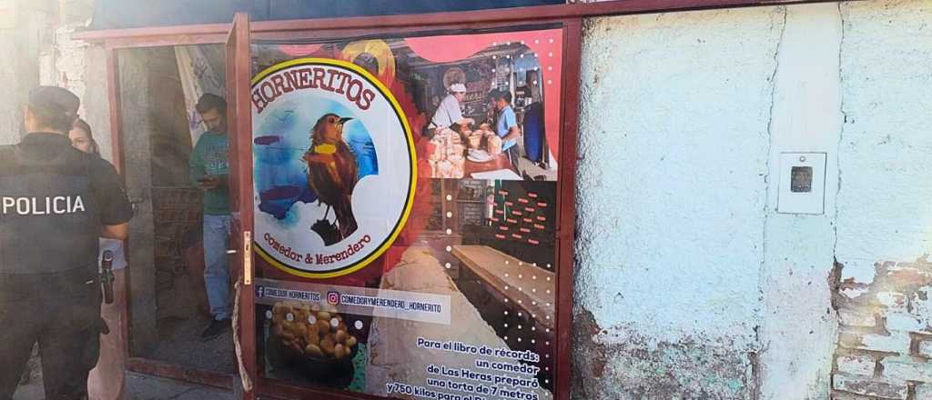 Video: el comedor Los Horneritos de Las Heras fue blanco de un robo