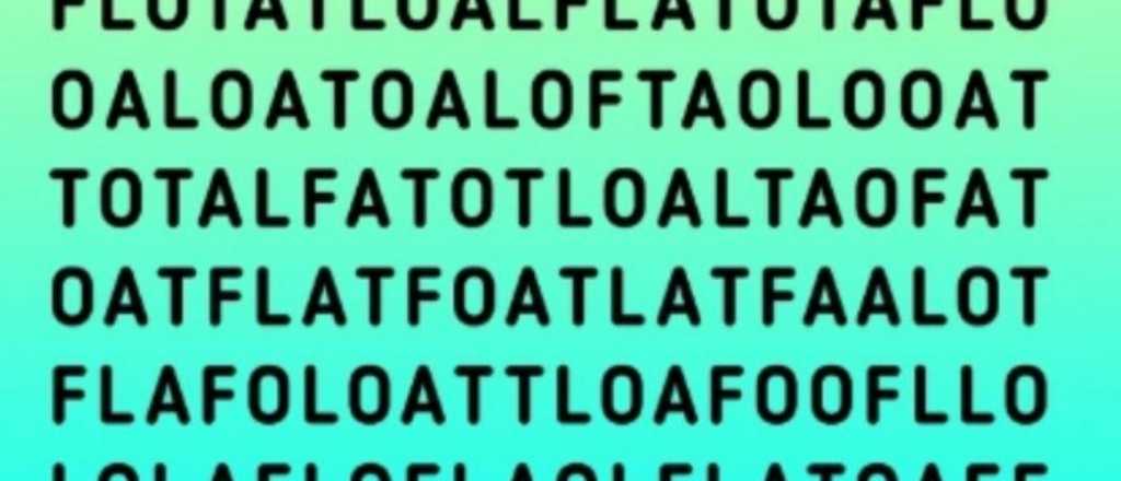 Sopa de letras: ¿podés encontrar la palabra "olfato"?