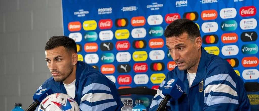 Scaloni en conferencia: "Juega el que mejor está"