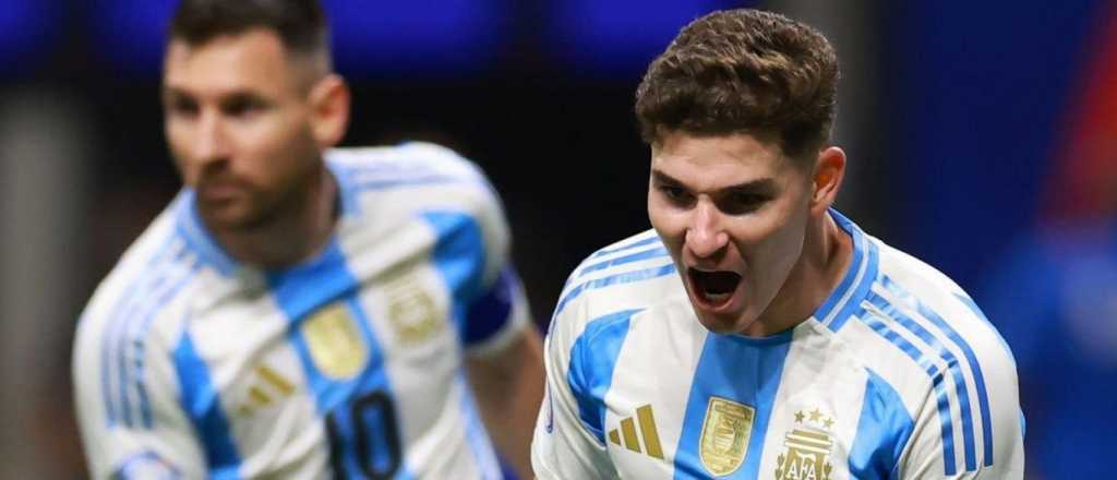 Argentina ganó en un partido bravo con goles de Julián y Lautaro