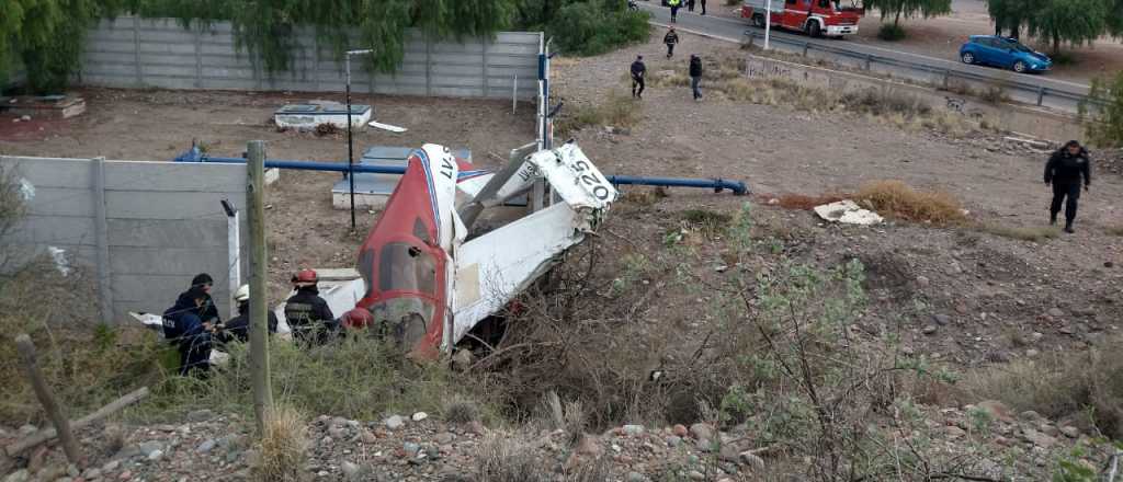 Cayó un avión en las cercanías del Aeroclub de Mendoza