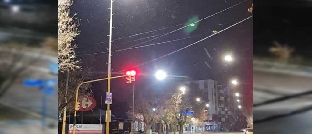 Nevó en algunas zonas del Gran Mendoza en la madrugada