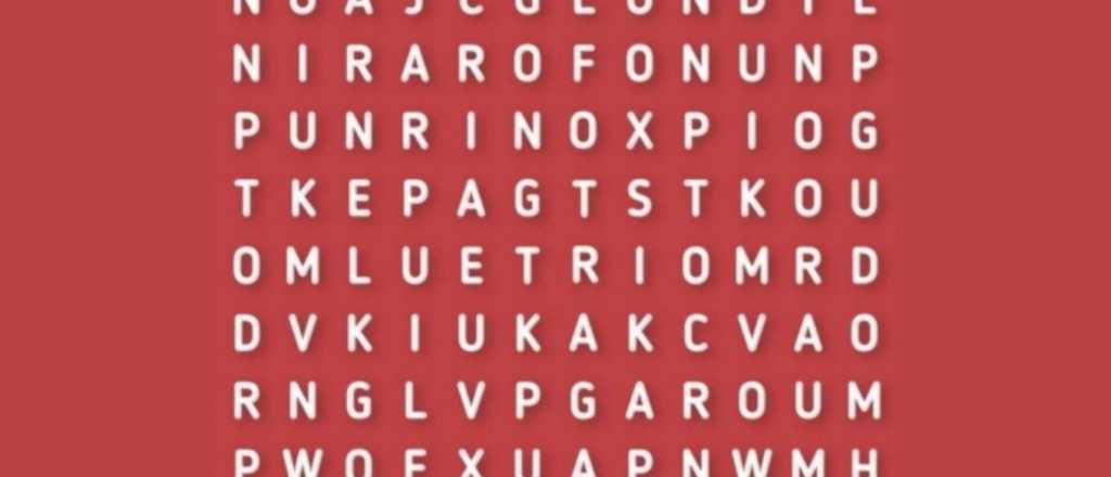 Sopa de letras: ¿podés localizar la palabra "lagarto"?