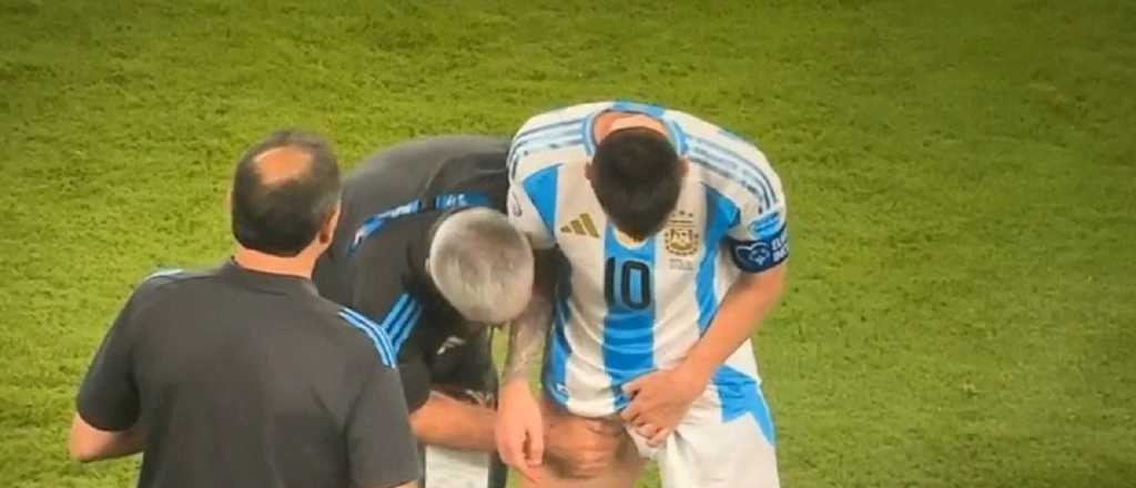 Alarma en la Selección: Messi habló de su molestia en una pierna