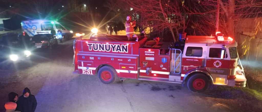 Tunuyán: un anciano quedó atrapado en una casa en llamas y murió