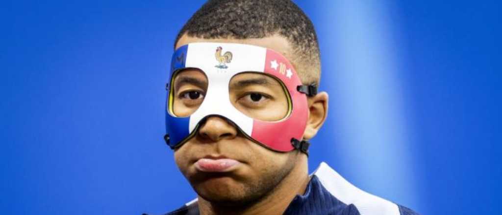 Cómo será la quinta máscara que usará Kylian Mbappé en la Eurocopa