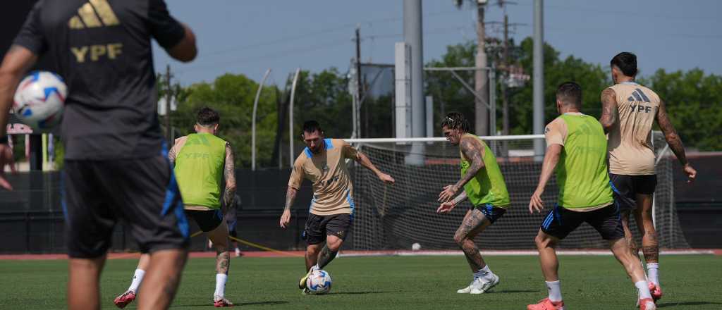 Videos: así entrenó Messi y se delinea el 11 para enfrentar a Canadá