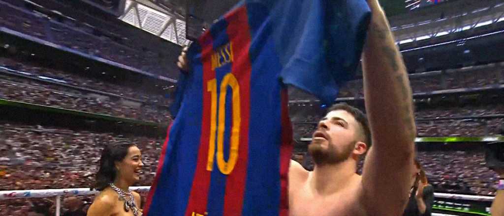 La Velada del Año: La Cobra se plantó en el Bernabéu y festejó a lo Messi