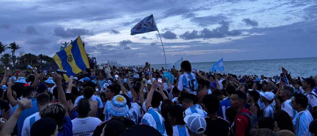 Locura en Miami Beach: así fue el último banderazo argentino en EE.UU.