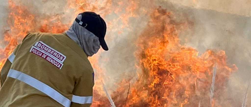 El incendio en San Rafael fue circunscripto, pero el Zonda podría complicarlo