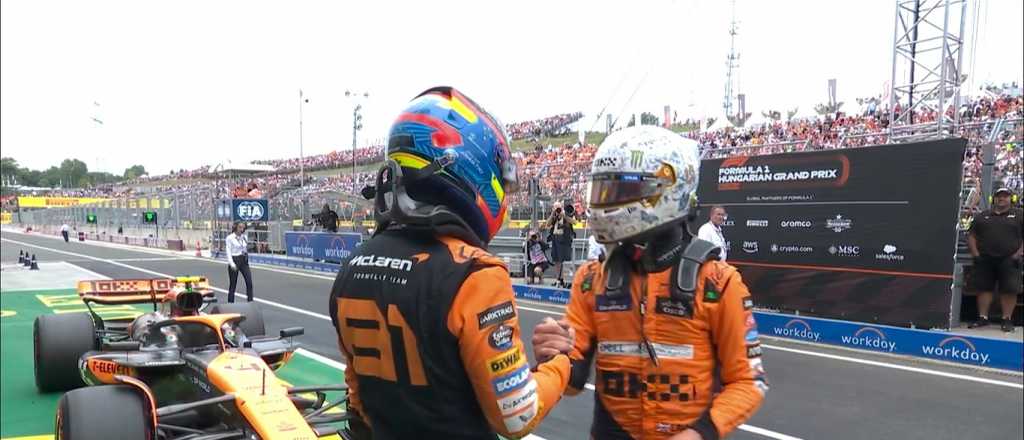 Norris logra la pole y McLaren arrasa en la clasificación en Hungría 