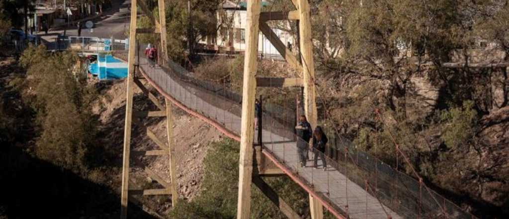 Habilitaron un ícono de Mendoza: el puente colgante de Cacheuta 