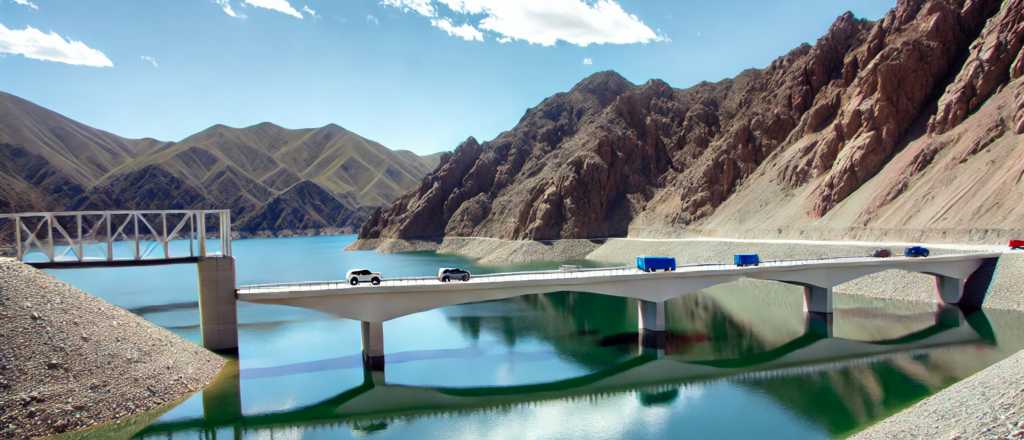 ¿Cómo la ves? Quieren construir un puente que atraviese el dique Potrerillos