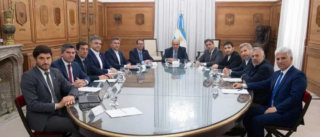 Cornejo y otros mandatarios de JxC se reunieron con Francos: qué pidieron