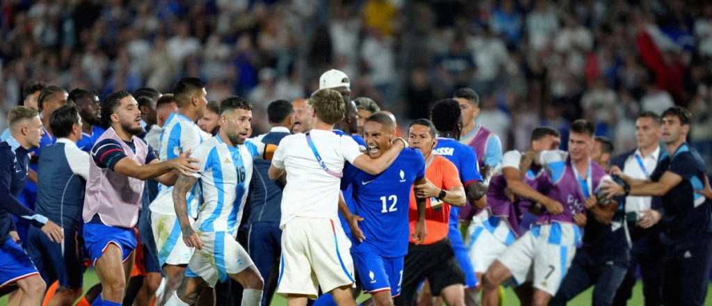 Video: el partido entre Argentina y Francia terminó en escándalo