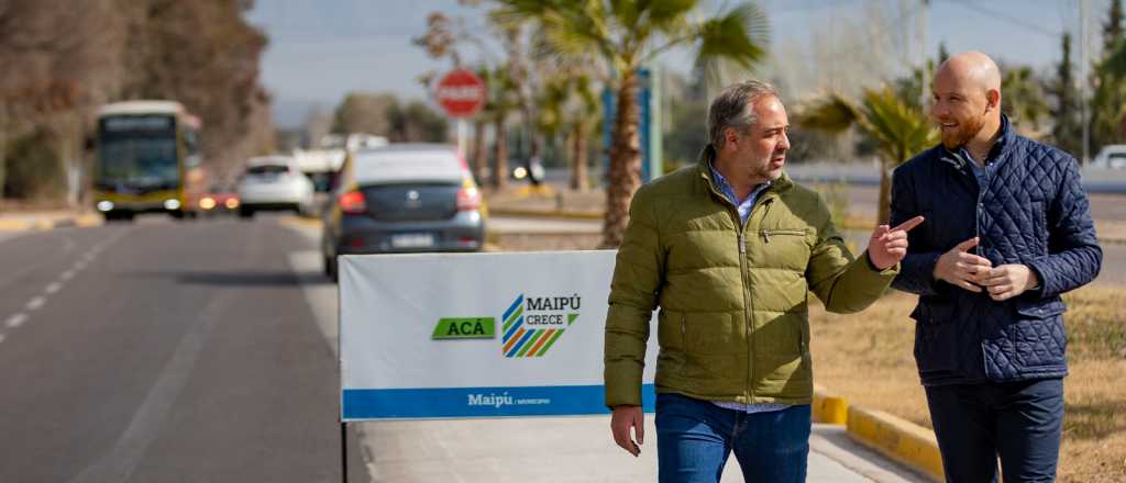 Stevanato y Allasino recorrieron el avance de las obras en calle Paso 