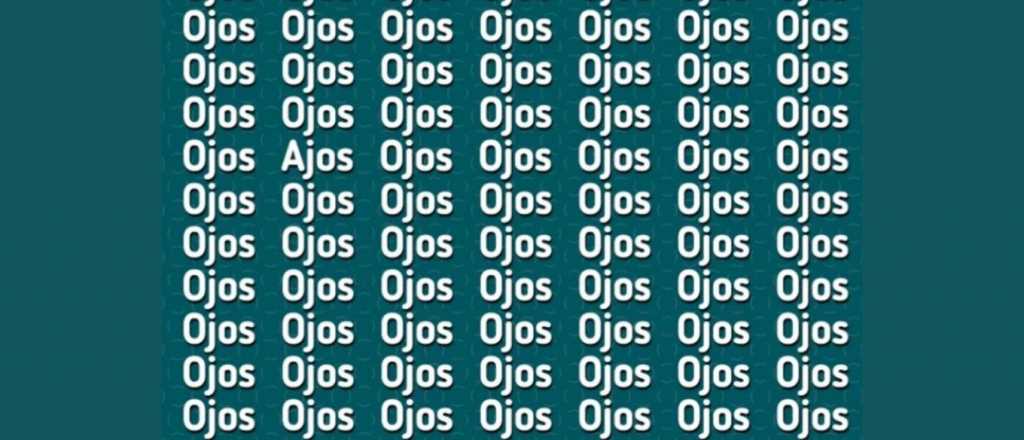 Sopa de letras: ¿podés encontrar la palabra "ajos" en pocos segundos?