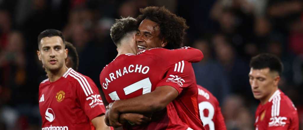 Video: con asistencia de Garnacho, el United debutó venciendo al Fulham