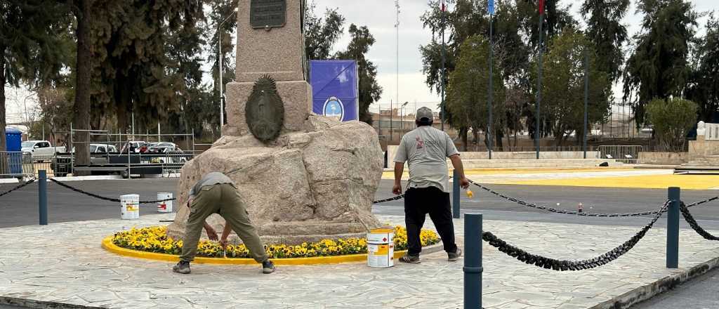 Fotos: los preparativos de Las Heras para recibir a Victoria Villarruel