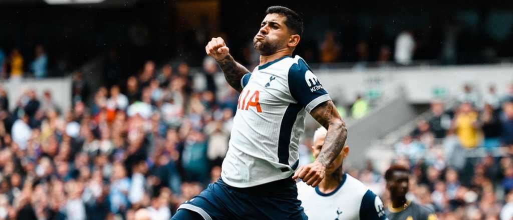 Video: lindo gol del Cuti Romero en la goleada del Tottenham al Everton