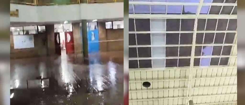 Por la lluvia se inundó el DAD y hay malestar entre los alumnos