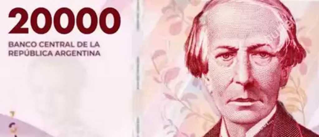 El mes que viene comienza a circular el nuevo billete de $20 mil