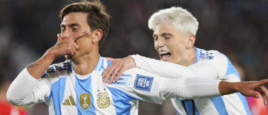 Dybala puso el broche de oro y Argentina goleó 3-0 a Chile