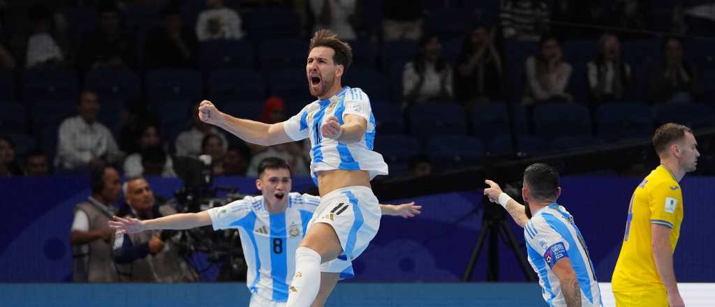 Argentina debutó en el Mundial de futsal con una paliza sobre Ucrania