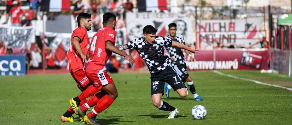 Maipú y Gimnasia empataron sin goles en la calle Vergara