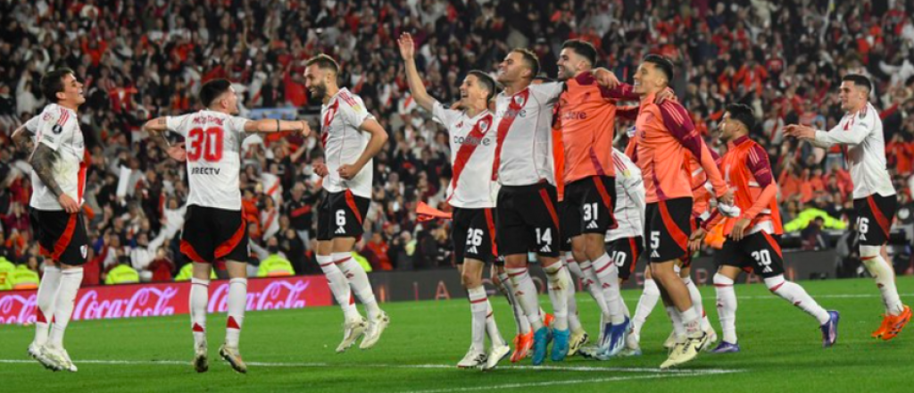 Así festejaron los jugadores de River y no se olvidaron de Boca