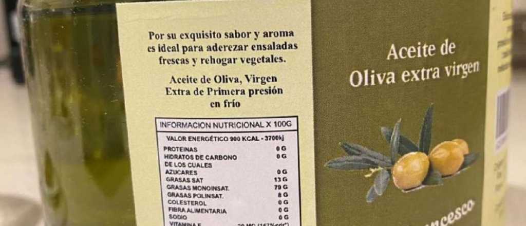 La Anmat prohibió la venta de un aceite de oliva elaborado en Mendoza