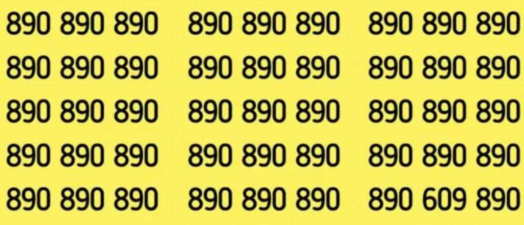 ¡Solo para habilidosos! ¿Dónde se oculta el número "609?