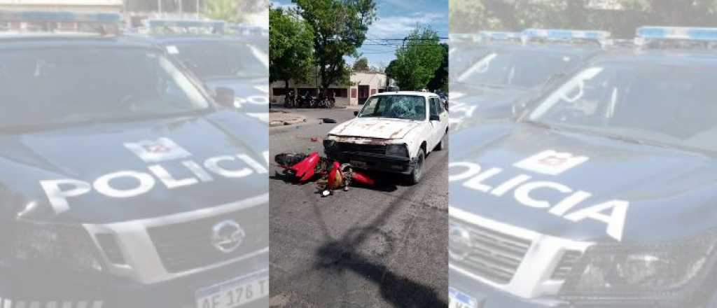 Conductor borracho embistió a una moto en San Martín y hay un herido grave