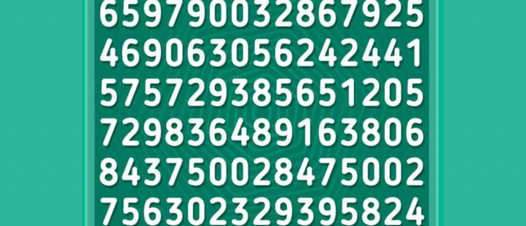 Sopa de números: ¿dónde se oculta el número "127 en la imagen?