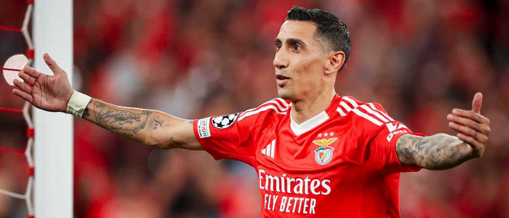 Video: gol y gran ovación para Di María en la paliza del Benfica al Atleti