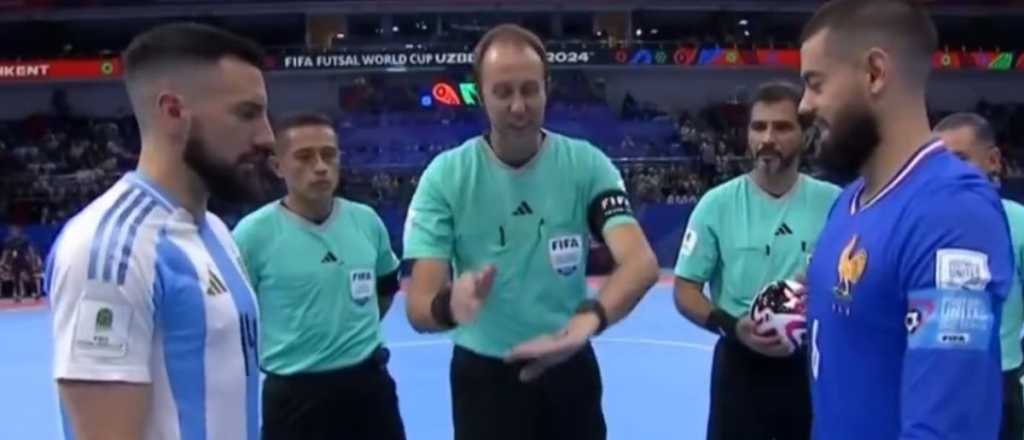 La discusión entre los capitanes de Argentina y Francia previo a la semifinal