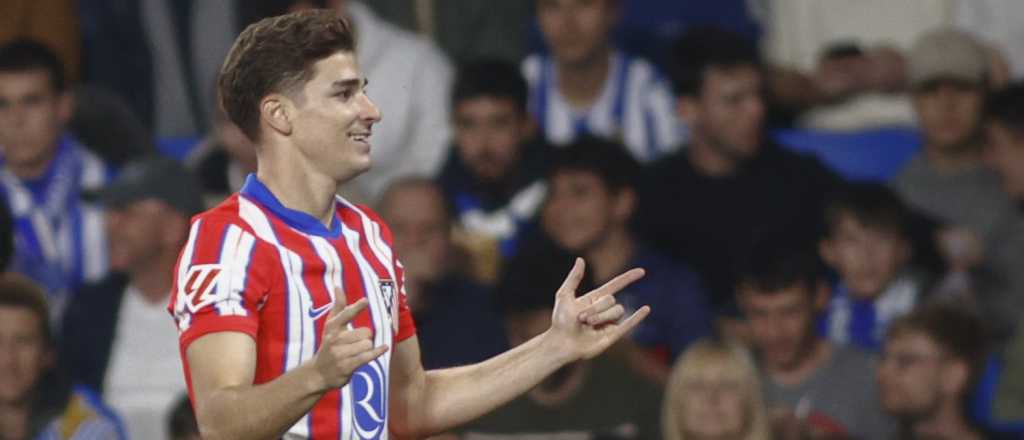 Video: Julián Álvarez y un golazo a los 50 segundos para el Atlético de Madrid