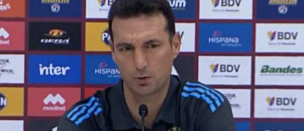 Scaloni se mordió la lengua, pero advirtió que "no se podía jugar"