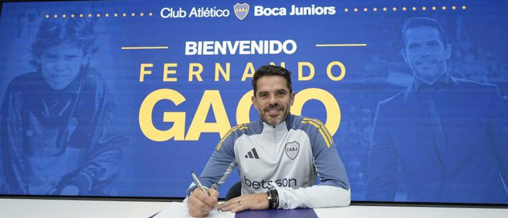 Gago dijo al ser presentado como DT de Boca: "El que esté bien va a jugar"