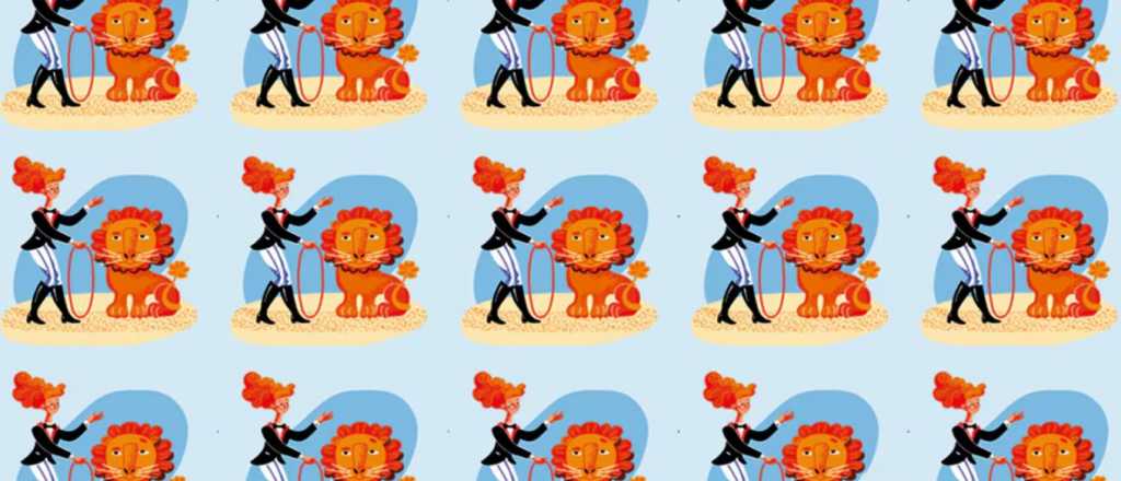 Acertijo visual: ¿podés encontrar el león diferente de la imagen?