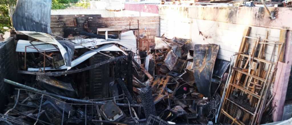 Se quemó una casa en Las Heras a primera hora de este lunes