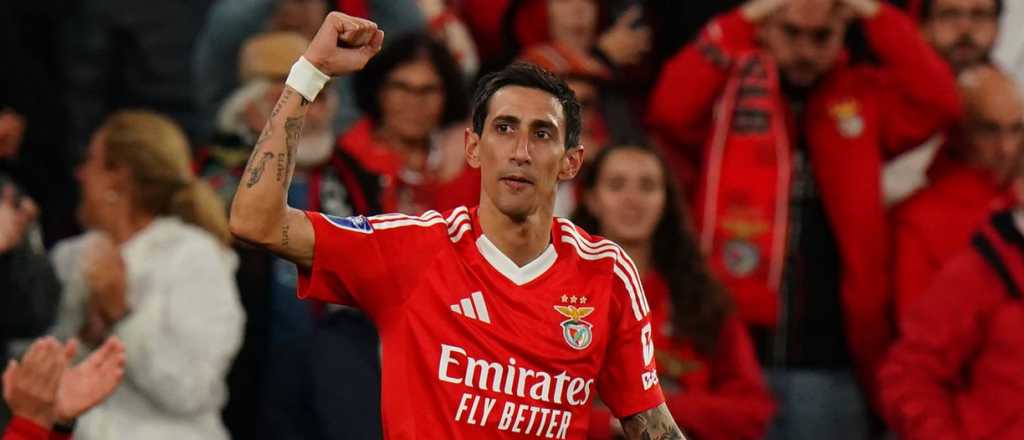 Video: volea infernal de Di María y golazo al ángulo para Benfica