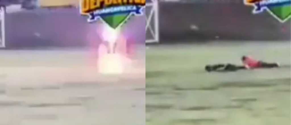 Video: un rayo mató a un jugador e hirió a cuatro más en un partido en Perú