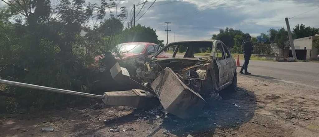 Dos conductores borrachos chocaron y generaron un incendio en Alvear